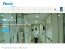 Tablet Screenshot of devinemeditech.com